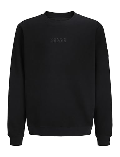 Sweat-shirt Garçon Jack & Jones Jcopoint Badge Crew Neck en Maille Douce