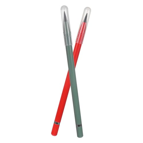 Angoily 2 Piezas No es necesario afilar los lápices lapices borrable lápices mecánicos lápices eternos escribiendo Dibujo scribe escriurem pencils lápiz de pintura lápices sin tinta Metal