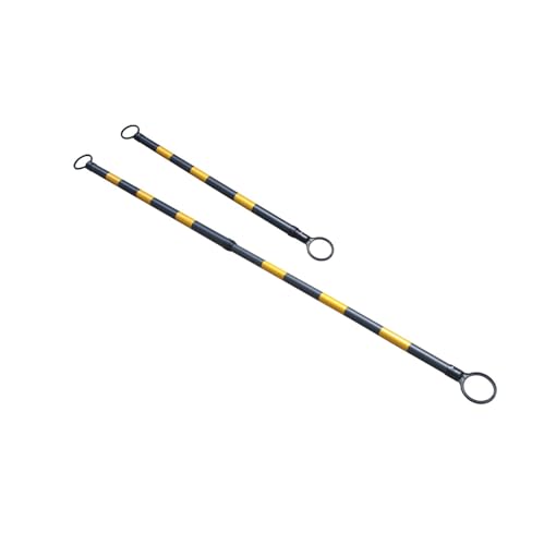 Barre de circulation réglable jaune de 90 à 180 cm portable