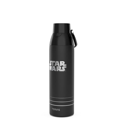 Tervis Venture Water Bottle Star Wars - Logo Made in USA Double Walled Insulated Tumbler Travel Cup Keeps Drinks Cold & Hot, 26oz, Stainless Steel