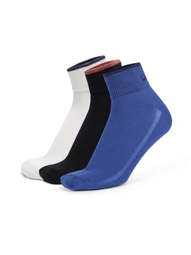 Image of Levi's LS204 Men's Cotton Stretch Ankle Mid Cut Classic Socks (Pack of 3)