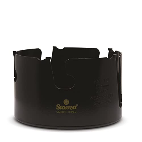Starrett Hartmetall-Lochsäge - MPH0418 Mehrzweck-TCT-Lochsäge - für Holz-MDF-Kunststoff-Keramik-Wandfliesen - 105 mm