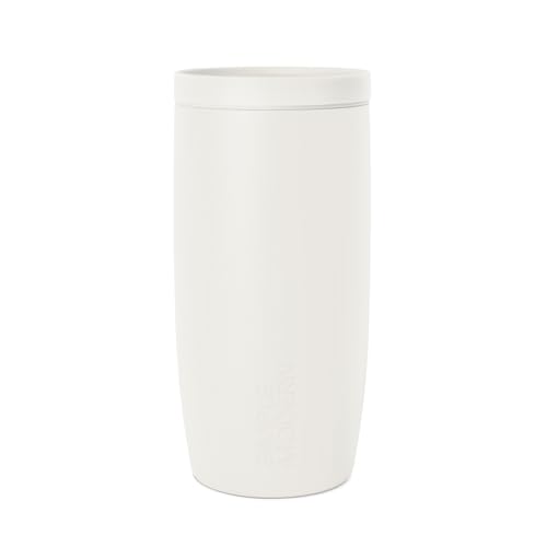 Image of Simple Modern Travel Coffee Mug Tumbler with 360 Lid | Ceramic-Lined Insulated Stainless Steel Cold Brew Iced Coffee Cup | Gift for Women Men Her Him | Voyager Signature | 16oz | Cream