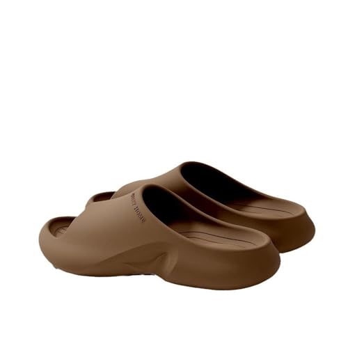 Bath Slippers Men's and Women's Indoor and Outdoor Comfortable Bathroom Slippers for Showering and Indoor use(Brown,11)