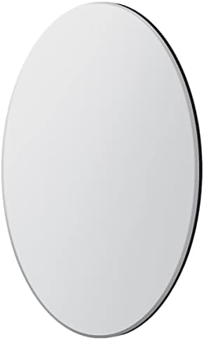 MirrorOutlet YC094 All Glass Bevelled Classic Design Round Mirror 100 x 100CM 3ft3 x 3ft3