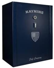 The OG 1/4″ 30x48x60 USA manufactured from one piece of steel eliminating soft spots and seams Hand crafted bolts on all sides Custom relocking system Anti theft Cabinet safe Wall safe Digital keypad by KAYNINE Safes (Top Shelf, Full Rifle Rack, Purple)