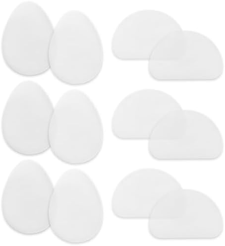 Anti Slip Shoe Grip on Bottom of Shoes, 12 Pcs Rubber Shoe Sole Grips Protector Pads Non Slip Shoes Pad for High Heels Transparent