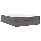 Homgoday Moderne Bettgestell mit Matratze - Elegantes Design, Stauraum, Hochdichte Schaummatratze - Für Entspannung und Komfort Bettbretter, Schlafzimmerm?Bel Model3399427
