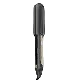 Infiniti PRO CONAIR Tourmaline Ceramic 1 ½-Inch Flat Iron Digital Hair Straightener, 1 ½-Inch Flat Iron to Straighten or Curl, 5 Heat Settings, for All Hair Types and Textures, Dark Gray