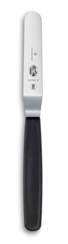 Victorinox Spachtel Edelstahl 8 cm, gekröpft, ergonomischer Griff, spülmaschinengeeignet, schwarz