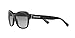 Coach HC8232 Sunglasses, Black/Dark Grey Gradient, 56 mm