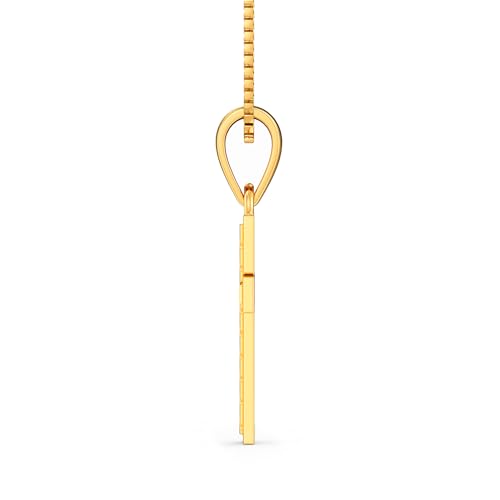 Image of Joyalukkas 22K 916 Purity Sacred Symbol Golden Holy Cross Pendant for Unisex