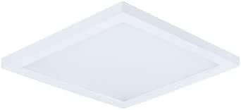 Maxim Wafer - 10W 1 LED Square Flush Mount-0.5 Inches Tall and 5 Inches Wide-White Finish