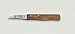Produktbild Oma's Küchenmesser, extra scharf, gebogen, 2.1/2" = 6 cm, nicht rostfrei / Gußstahl, Holzgriff, Marsvogel Solingen