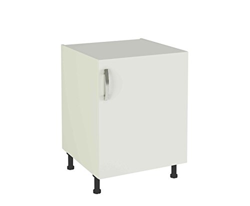 Meka-Block K-1401-BCO - Módulo de Cocina bajo 1 Puerta, Color Blanco Soft