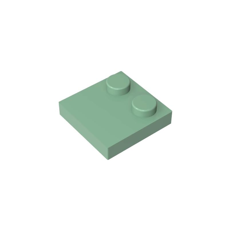 33909 Foundation Plate Special 2x2 with Only 2 Studs, Sand Green, 50 PCS