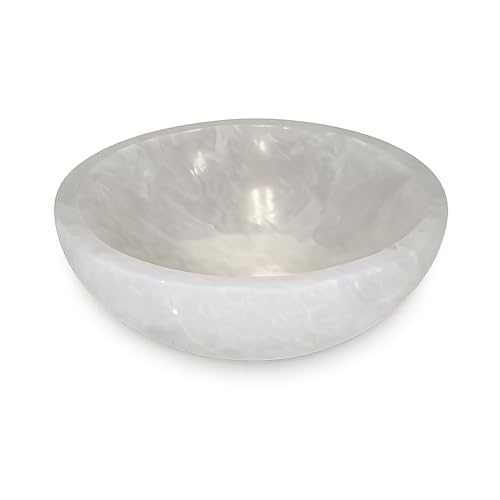 Soul Sticks Selenite Crystal Bowls for Smudging Healing Recharging Crystals | Pure Selenite Smudge Bowl & Crystal Charging Station Ethically Sourced in Morocco (3 Inch)
