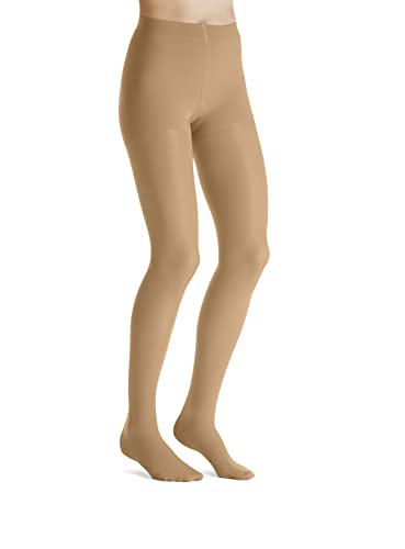 JOBST UltraSheer Waist-High Compression Stockings for Women - Closed Toe - Medical Compression 15-20 mmHg - For Varicose and Spider Veins - Helps Prevent Swelling - Suntan, Medium