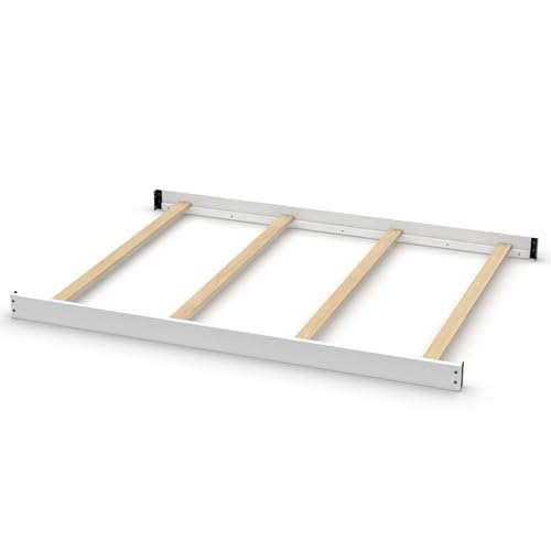 Full-Size Conversion Kit Bed Rails for Baby Cache Convertible Cribs - Solid Wood Rail - Toddler and Adult Bed Rail for Full-Size Beds - Essential Nursery & Baby Furniture (White)