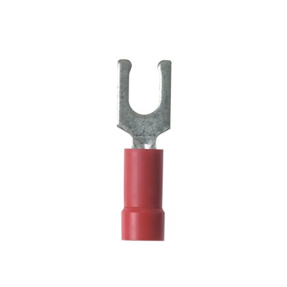 Panduit, EV18-6LFB-L, Stronghold™ Locking Fork Terminal Vinyl Insulated 22-18 AWG #6 Stud Size. (500 Item/s)