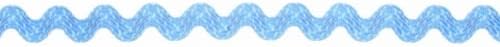 12mm Essential Trimmings Spotty RIC Rac Trimming Blue - per metre