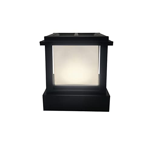 Image of WHITERAY 9.2 inch Outdoor Exterior Main Gate Light and Fence Decorative Waterproof Post Lamp for Driveway Entrance Modern and Traditional Home (Without Bulb)