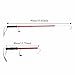 MOPFOL Telescopic Fishing Gaff – Lightweight Aluminum Alloy Pole with Non-Slip EVA Handle & Stainless Steel Hook for Saltwater Boat & Kayak Fishing(Red)