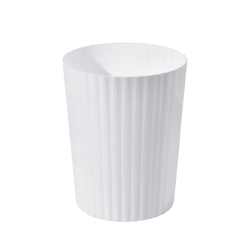 Caneca de basura plástica rectangular 2 galones blanca