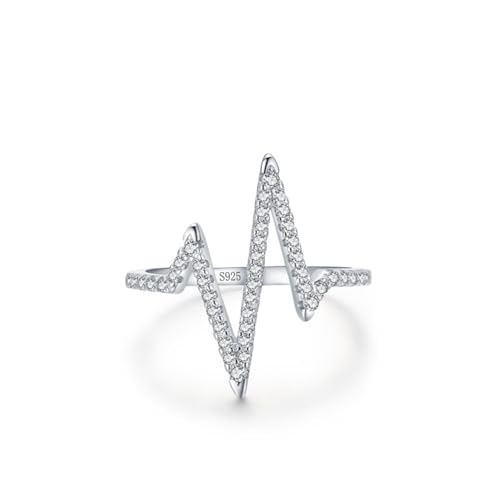 Bague De Fiançailles Simple Argent 925 Femme en zircone