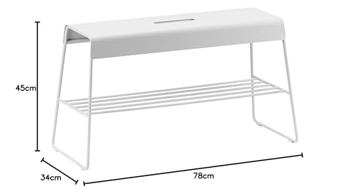 Banc outdoor Zone Denmark compact pour optimiser l'espace et ranger sur le balcon
