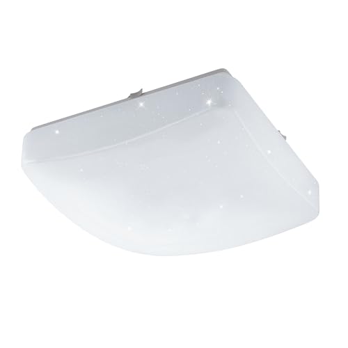 Plafonnier en acier blanc Eglo Giron-Rw 18W pour éclairage intérieur moderne