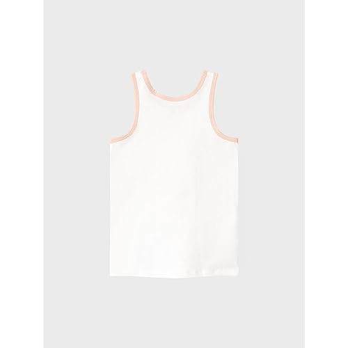 NAME IT Baby-Mädchen NMFTANK TOP Evening Sand Hearts NOOS Unterhemden, 86