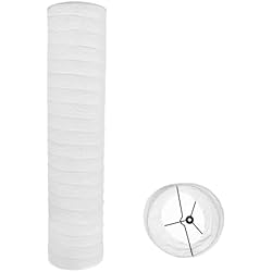 Lamparas De Pie Ikea De Papel Pantalla de Papel para Lámpara Pantalla de Papel de Suelo Pantalla Papel Blanca de Arroz Pantalla de Papel de Repuesto para Lámpara de Pie para Salon Dormitorio Casa Oficina (93CM)