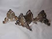 VINTAGE 3 Piece Silver Plated Buffet Caddies