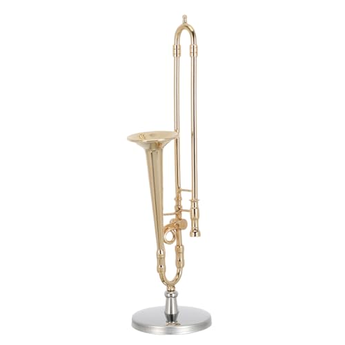 Ciieeo Modelo De Trombón De Decoración De Escritorio Adorno De Instrumento Realista para Oficina y Hogar