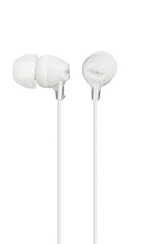 Image of Sony MDREX15LP in-Ear Earbud Headphones, White (Pack of 2)