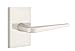 EMTEK Modern Rectangular Rosette Dummy, Pair with Matching Finish Athena Lever - Choice of 6 Finishes - 5052ATNUS15 - Satin Nickel (US15)