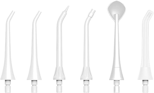 Puntas de Irrigador Dental Clásico a Batería de Reemplazo Accesorios de Boquilla de Chorro de Agua Dental para Irrigadores Bucales TH2D4, color blanco