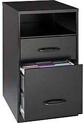 Lorell File Cabinet, 24.5H x 14.3W x 18D, Black