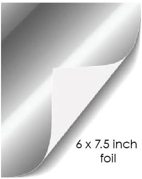 Miniatura 5 de Hojas de papel de aluminio para envolver barras de chocolate, color azul claro, 40 hojas