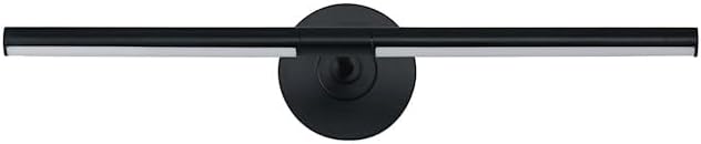 ET2 Lighting Dorian 4.5 Inch Black LED Wall Sconce | 24 Inch Adjustable Directional Picture Light | Modern Rotating Tube Wall Light for Artwork, Vanity, or Accent Lighting | E21353-BK