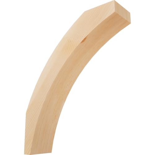 Ekena Millwork BRC06X20X24THR00SDF 5 1/2"W x 20"D x 24"H Thorton Smooth Knee Brace, Douglas Fir