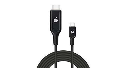 IOGEAR USB-C (M) to HDMI (M) 9Ft Cable - 4K@60Hz - Compatible with Thunderbolt 3 - G2LU3CHD03, Black, 9.Feet