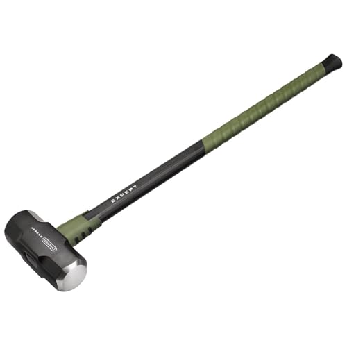 Draper Expert 14lb Sledgehammer – 6.3kg Heavy-Duty Forged Steel Head with Steel Core Shaft, Fibreglass Overstrike Protection & Shock-Absorbing Grip – Trade Demolition Tool