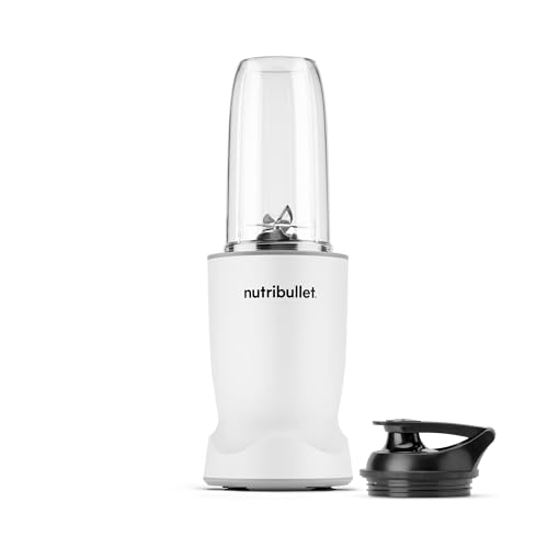 nutribulllet Turbo 1000W - Batidora Compacta, Smoothie Maker, Personal Blender con Auto-Cycle de 45 Segundos, Cuchilla Rapid Extractor, para Batidos, Fruta Congelada y Frutos Secos, Blanca (NBT1004MW)