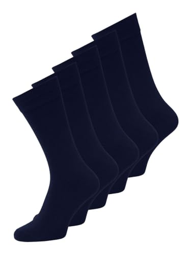 Jack & Jones Jacjens Sock 5 Pack Noos Calcetines, Hombre, Azul Navy Blazer, Talla única