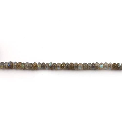 Labradorite faceted roundelles 8mm-9mm fil de perles naturelles rondelles SB840