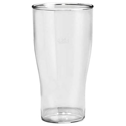 Gold Plast - Vasos de Cerveza San Transparente, 200 CC, 5 Unidades, 200 CC