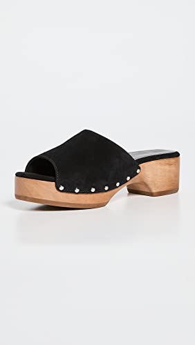 Rag & Bone Women's Mara Clog Slides, Blksd, Black, 6 Medium Us #TOP1