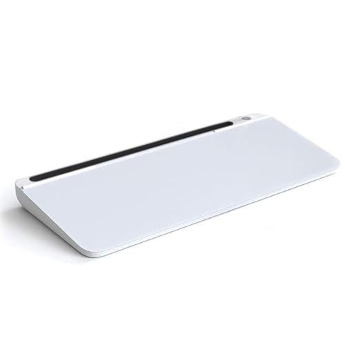 Image of LifeKrafts Dry Erase Glass Whiteboard | Desktop Easel Board for Office, Home, School, Adults & Kids | Tabletop Writing Board | Reusable Marker Board | 2 Pens & 1 Eraser | 18x8 Inches | Pack of 1